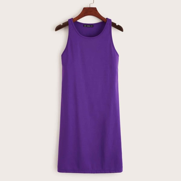 

Solid Bodycon Tank Dress