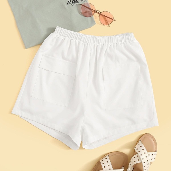 

Solid Pocket Patch Shorts