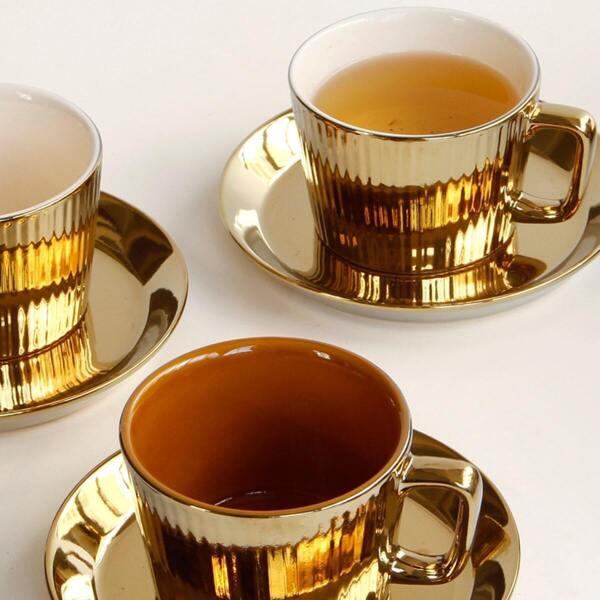 

Plain Coffee Cup & Saucer Set 2pc