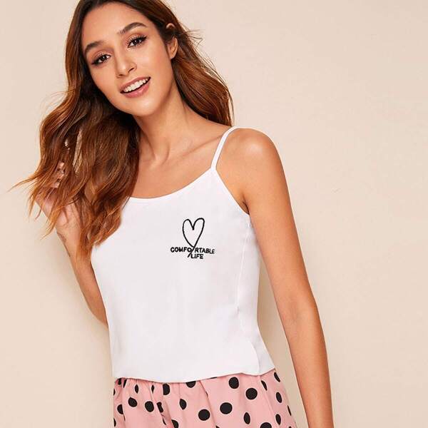 

Cami Top With Polka Dot Shorts PJ Set