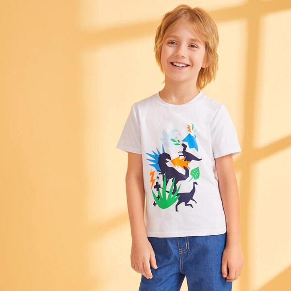 

Boys Cartoon Print Tee