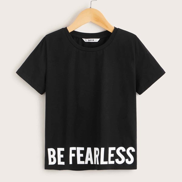 

Boys Slogan Print Tee