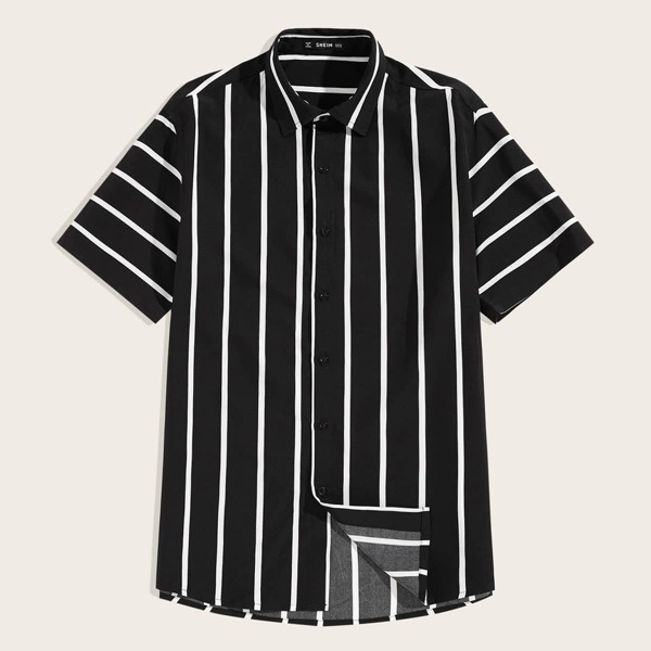 

Men Striped Short Sleeve Shirt