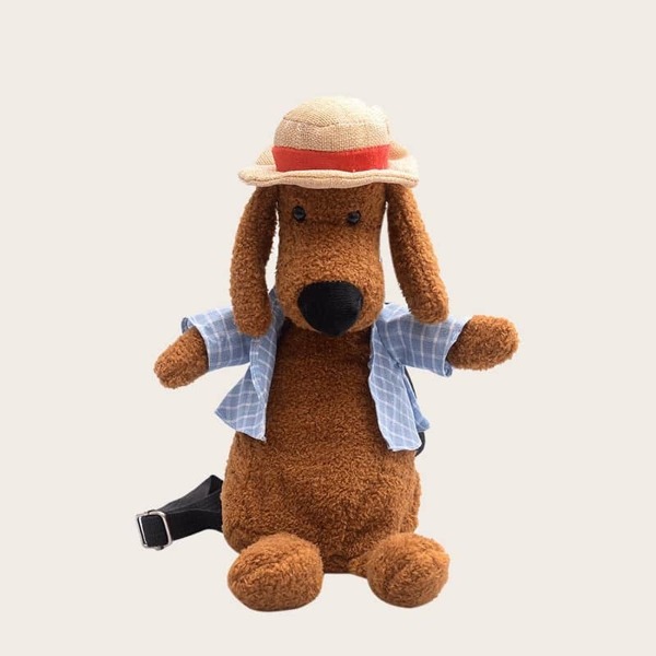 

Kids Fluffy Dog Design Crossbody Bag