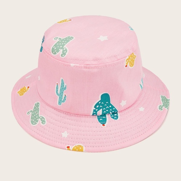 

Toddler Girls Cactus Print Bucket Hat
