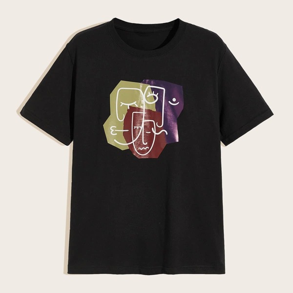 

Men Figure Print Tee