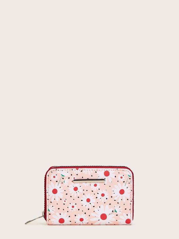 

Кошелек с принтом ромашек, null