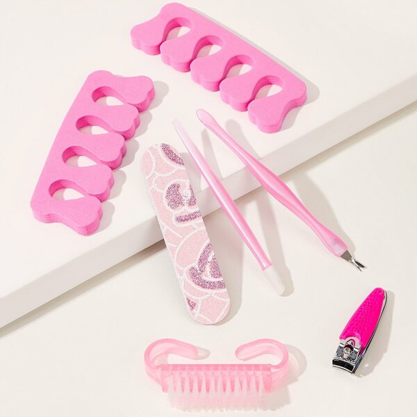 

Manicure Set 7pcs, Pink