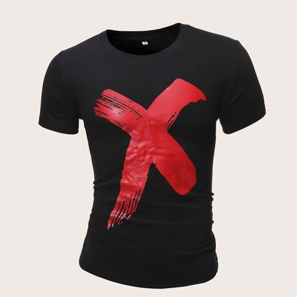 

Men Brush Print Tee