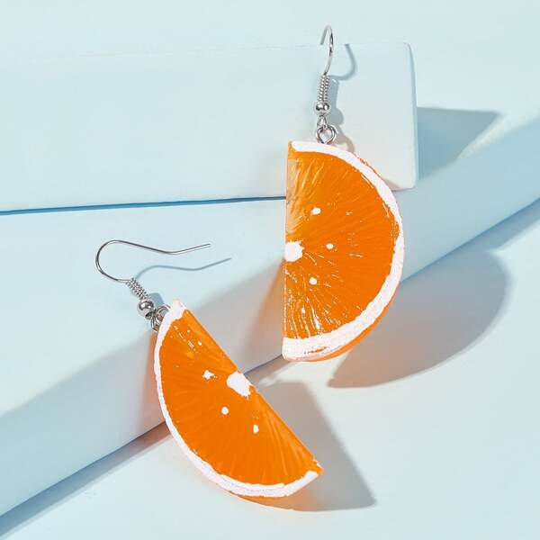 

Orange Shaped Drop Earrings 1pair