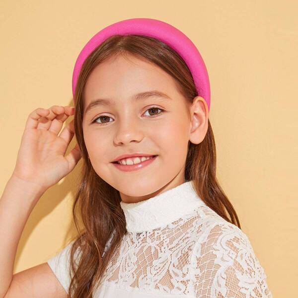

Girls Padded Headband 1pc, Hot pink