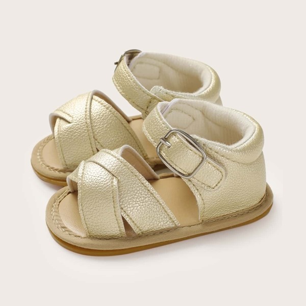 

Baby Girls Cross Strap Buckle Sandals