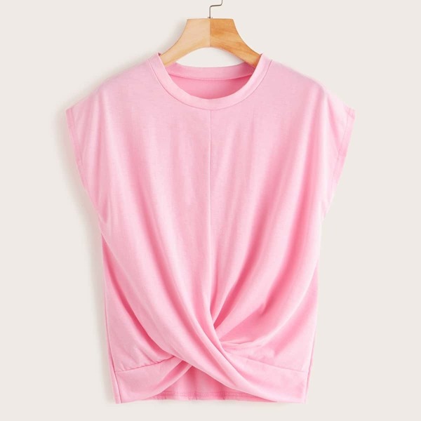 

Solid Twist Hem Tee