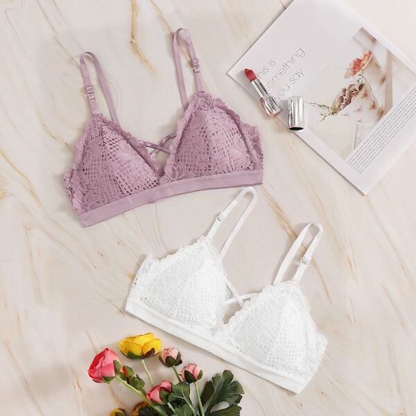 

Floral Lace Bra Set 2pack