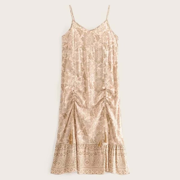 

Drawstring Side Ditsy Floral Cami Dress