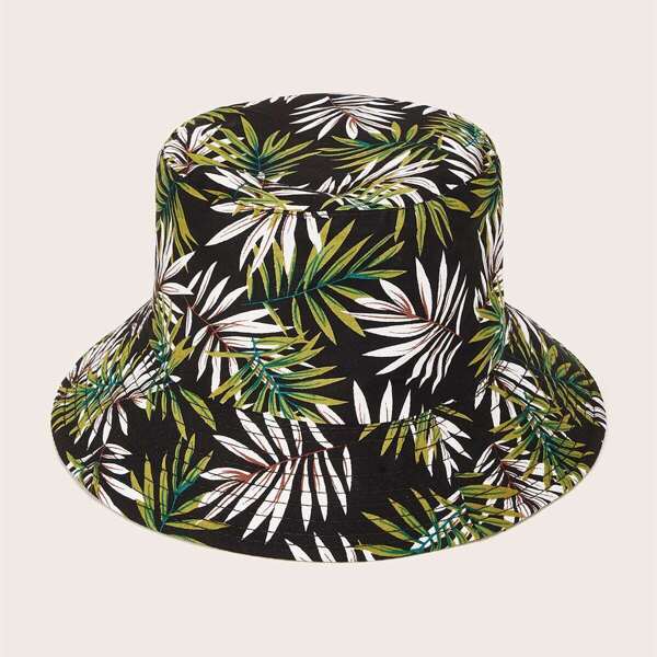 

Men Tropical Pattern Bucket Hat