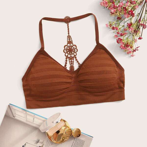 

Cut-out Crochet Bralette