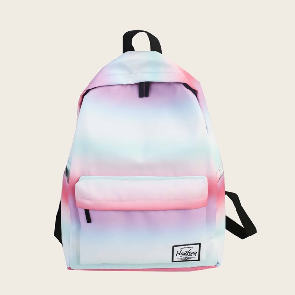 

Gradient Pocket Front Backpack, Multicolor