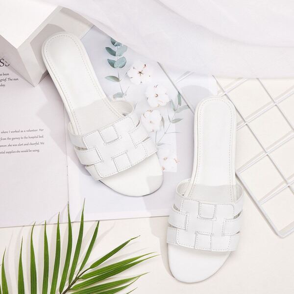 

Open Toe Braided Detail Sliders