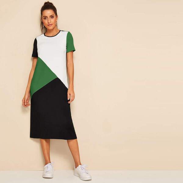 

Cut-and-sew Tunic Dress