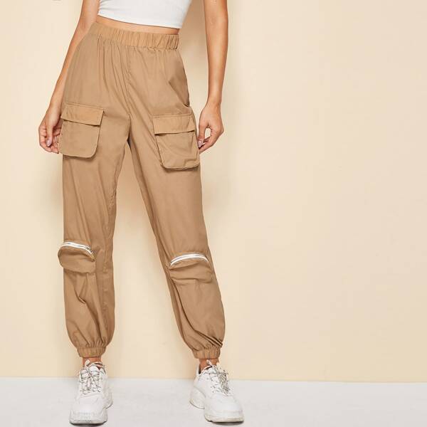 

Zipper Pocket Tapered Pants