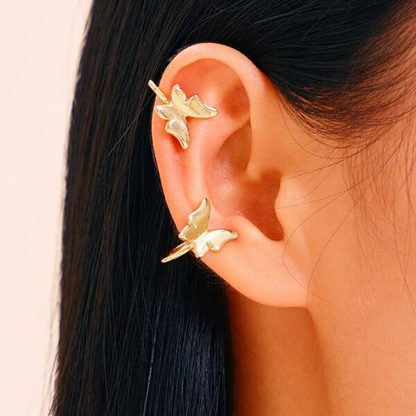 

Butterfly Decor Ear Clip 1pair