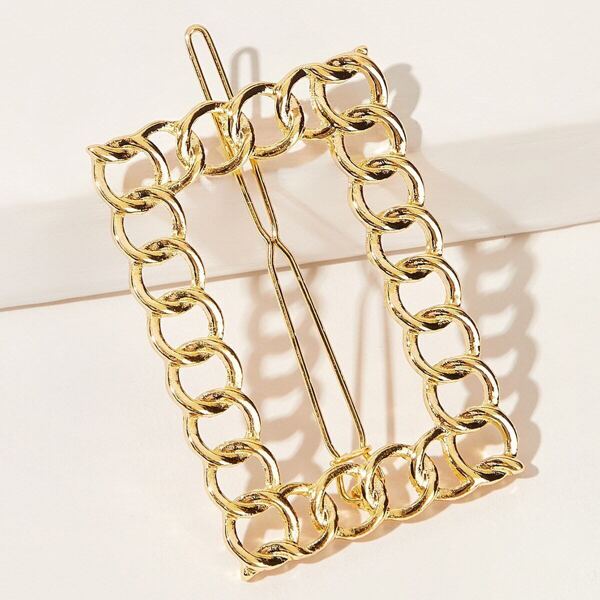 

Chain Design Hair Clip 1pc, Gold