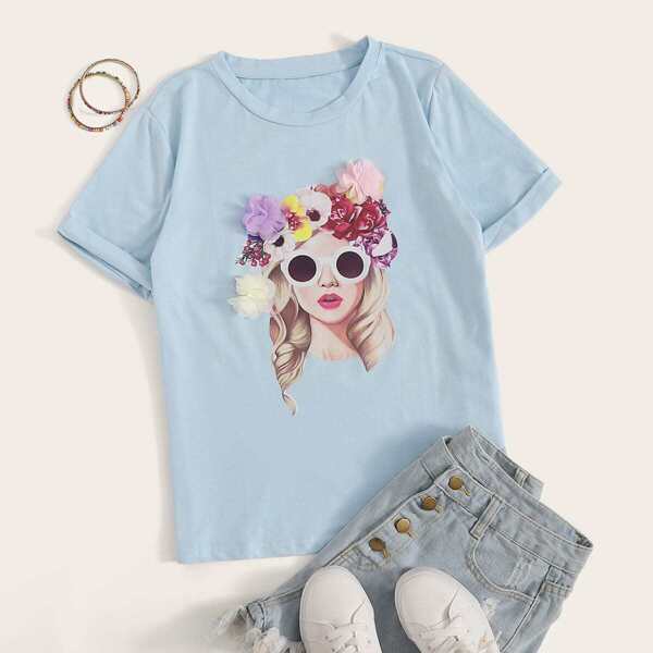 

3D Applique Figure Tee
