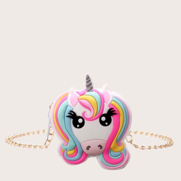 

Girls Unicorn Design Chain Bag