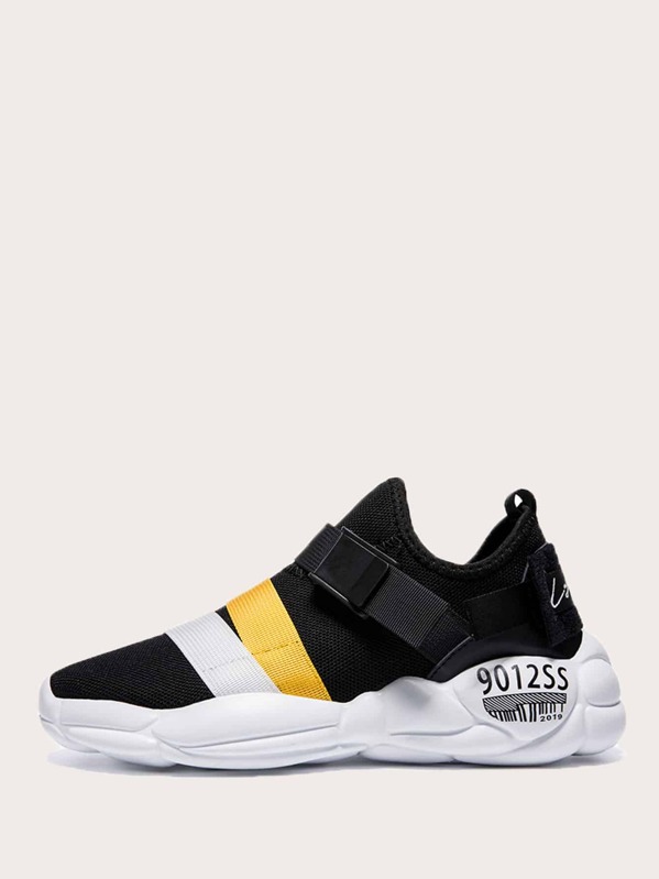 

Men Release Buckle Slip On Sneakers, Multicolor