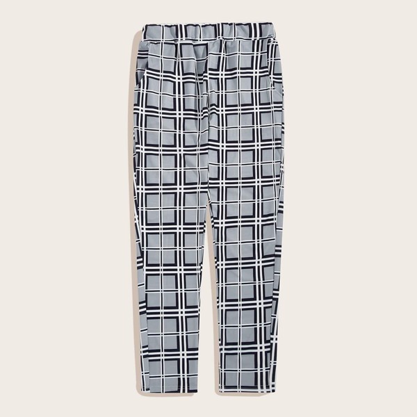 

Men Slant Pocket Glen Plaid Pants
