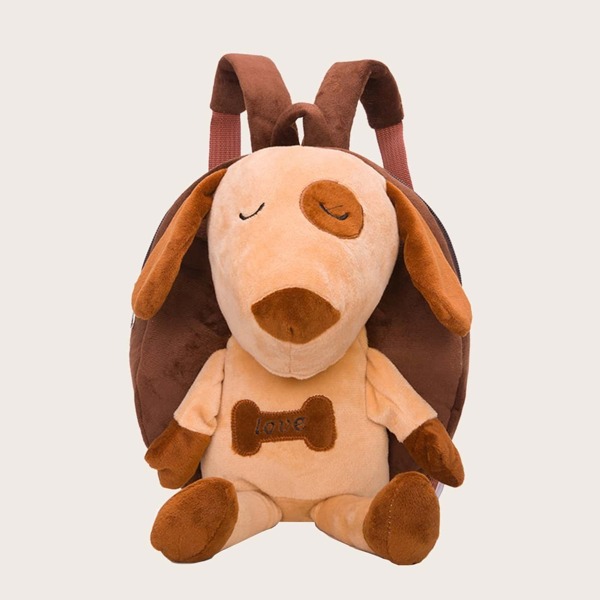 

Girls Fuzzy Dog Design Backpack