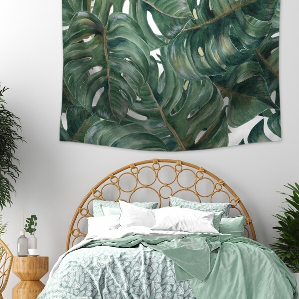

Turtle Back Leaf Print Tapestry