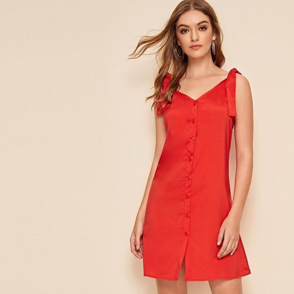 

Button Through Knot Sheath Dress