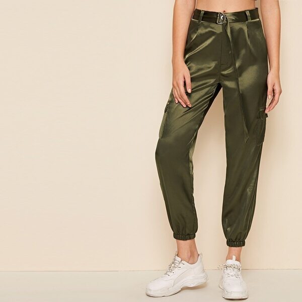 

Pocket Side Belted Utility Pants