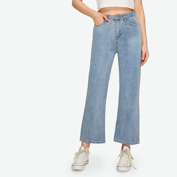 

Stitch Detail Washed Denim Jeans