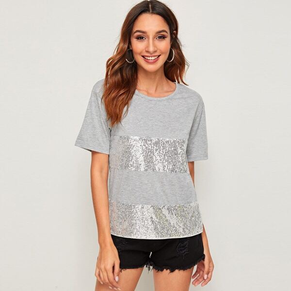

Sequin Insert Tee