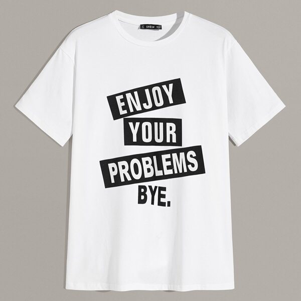 

Men Slogan Graphic Tee