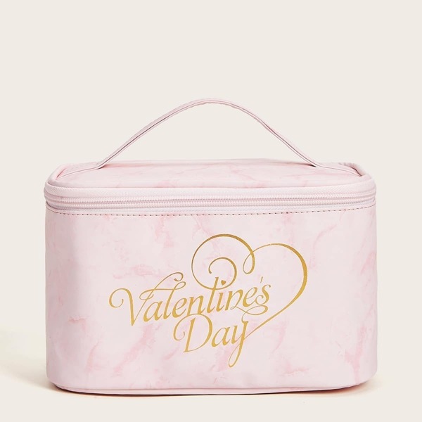 

Letter Pattern Portable Makeup Bag