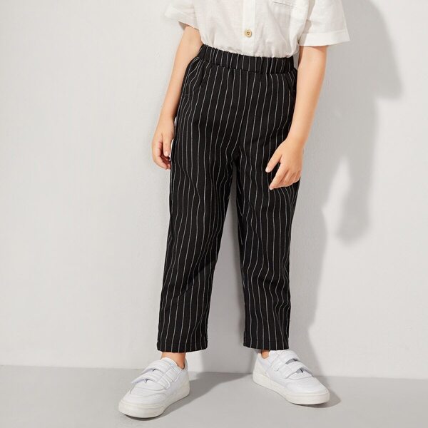 

Toddler Boys Stripe Print Straight Leg Pants