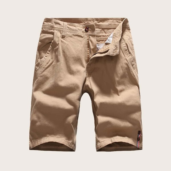 

Men Side Pocket Zip Waist Shorts