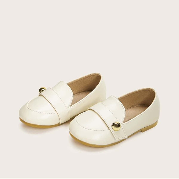 

Baby Girls Metal Detail Flat Loafers