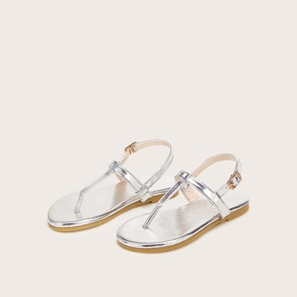 

Toddler Girls Metallic Toe Post Sandals