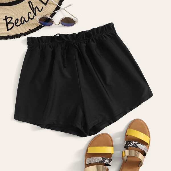 

Drawstring Swimming Shorts, Black