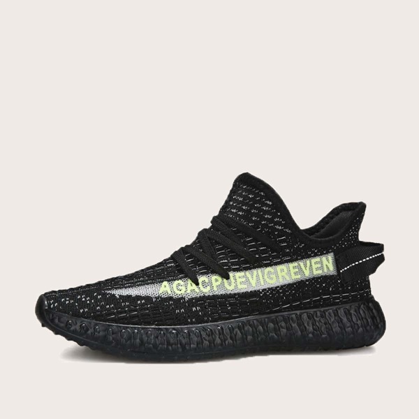 

Men Letter Print Lace-up Front Trainers