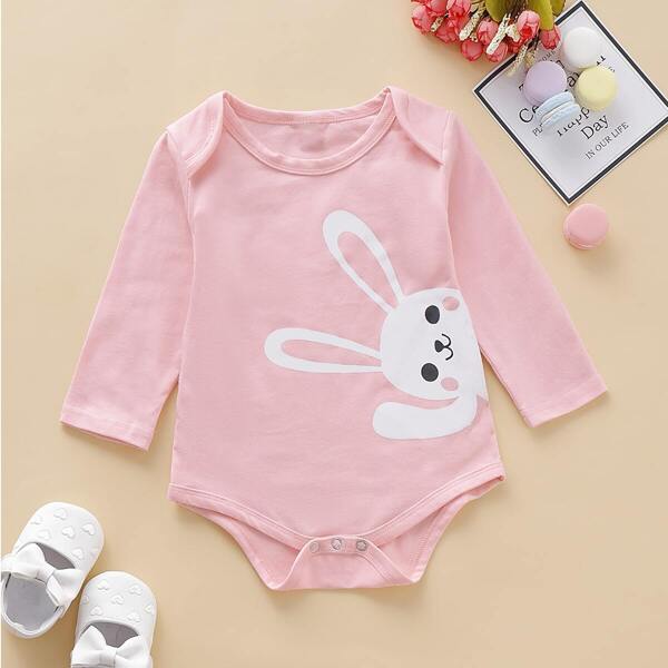 

Baby Girl Rabbit Print Bodysuit
