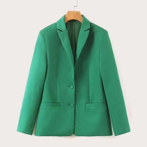 

Double Pocket Single-Breasted Blazer