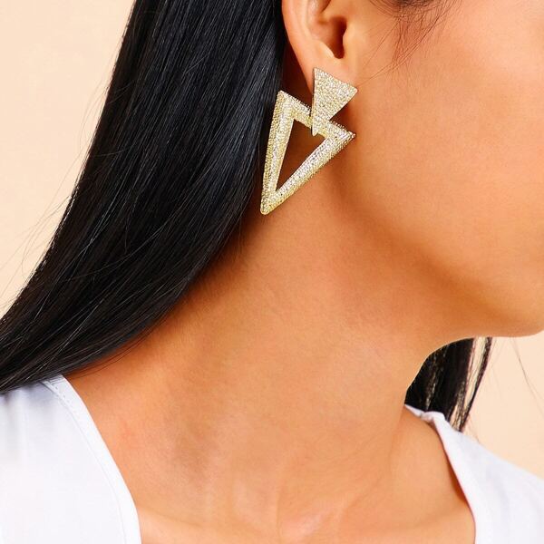 

Open Triangle Drop Earrings 1pair