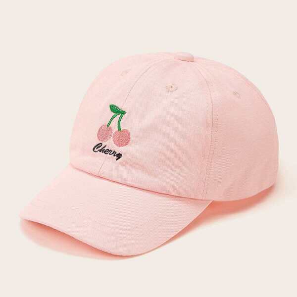 

Girls Cherry Embroidery Baseball Cap