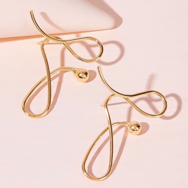 

Simple Serpentine Earrings 1pair